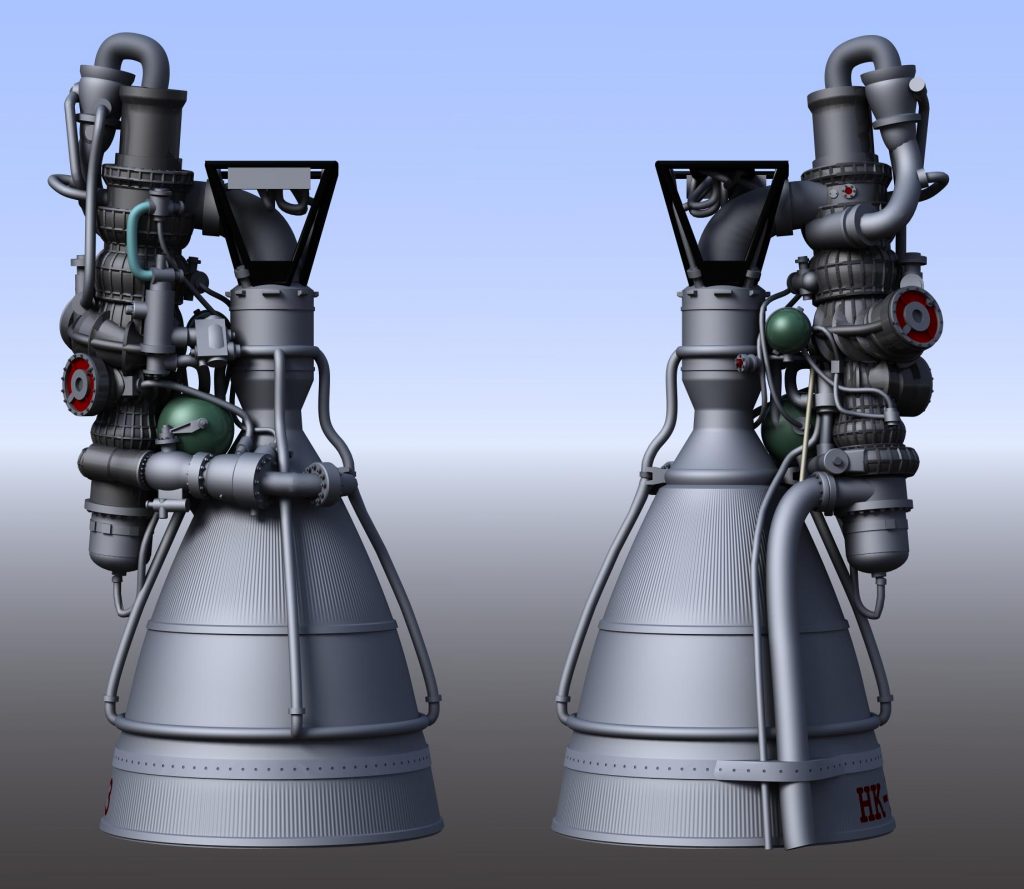 CGI NK-33 rocket engine