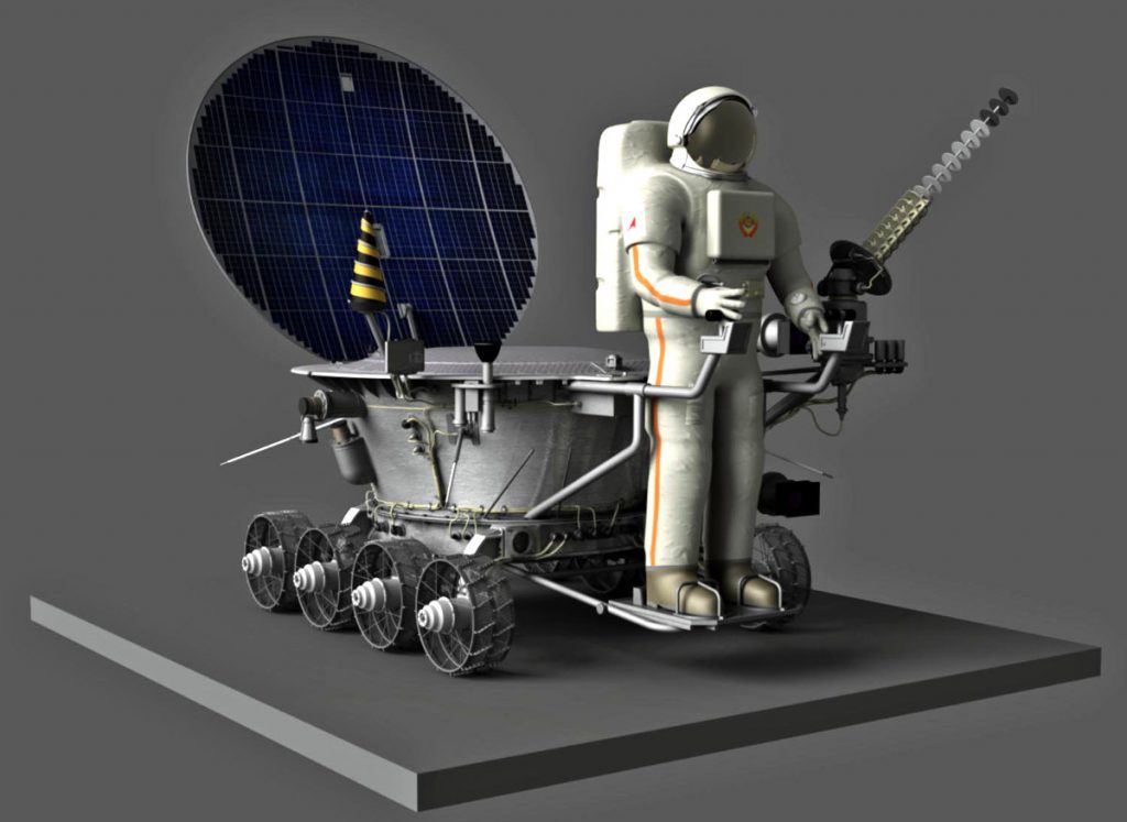 Cosmonaut carrying version of the Lunokhod