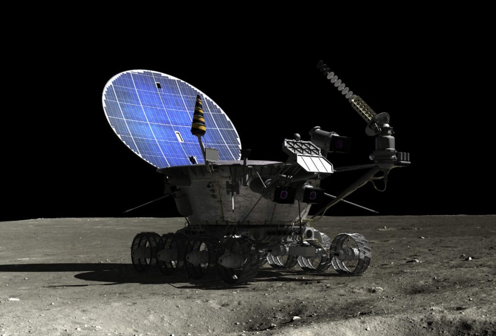 CGI Lunokhod on the Moon