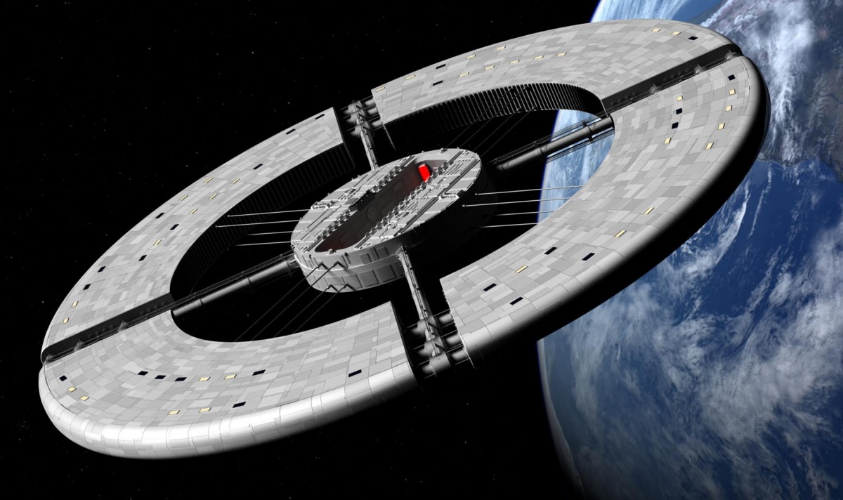 Work in Progress – Alternate design for 2001 A Space Odyssey wheel station.