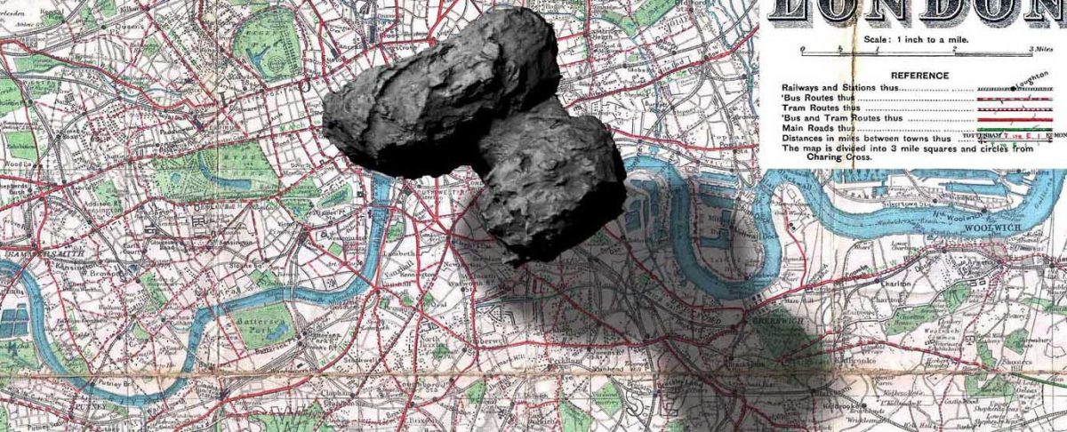 Comet 67P Churyumov–Gerasimenko over London