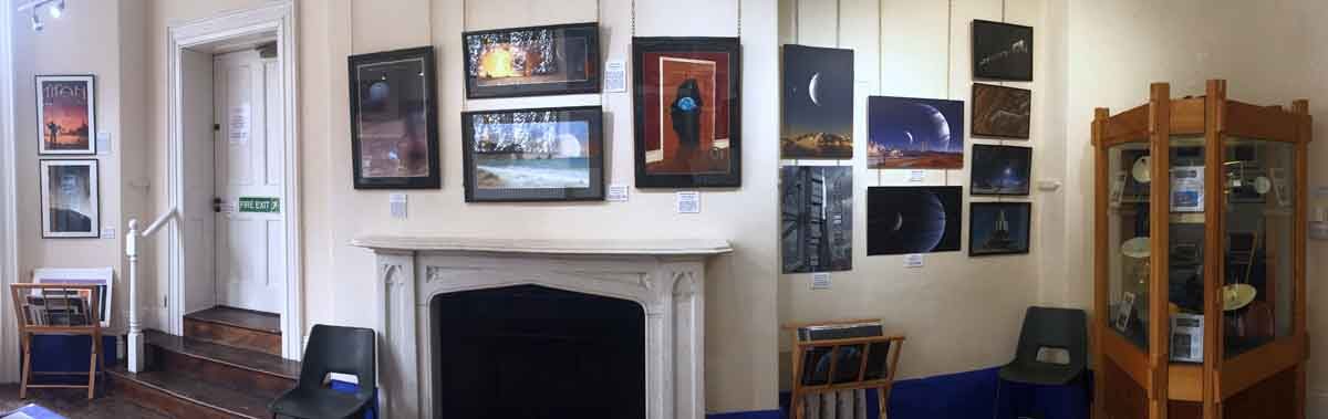 Panorama of my bit of the exhibition