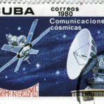 Cuba postage stamp celebrating communications