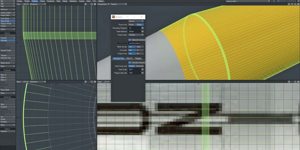 Rounding edges