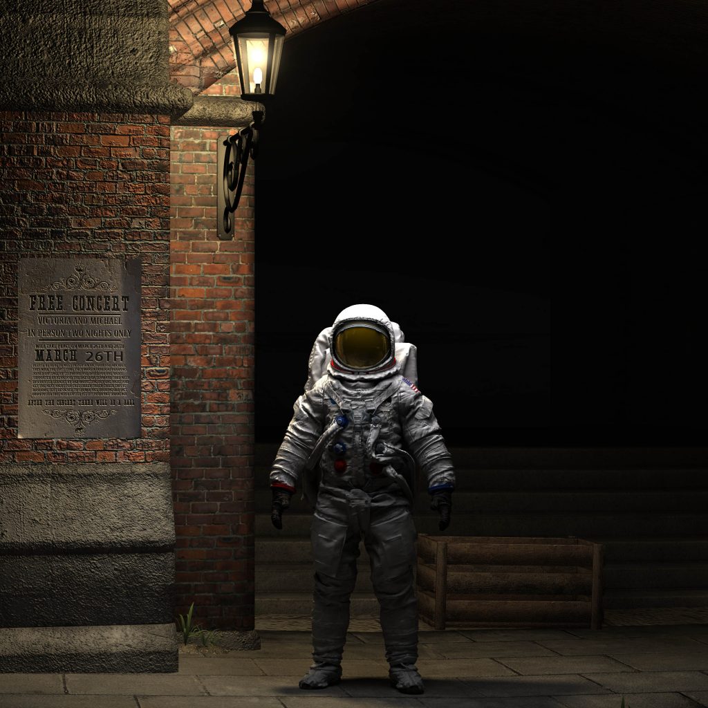 Apollo astronaut in Victorian London