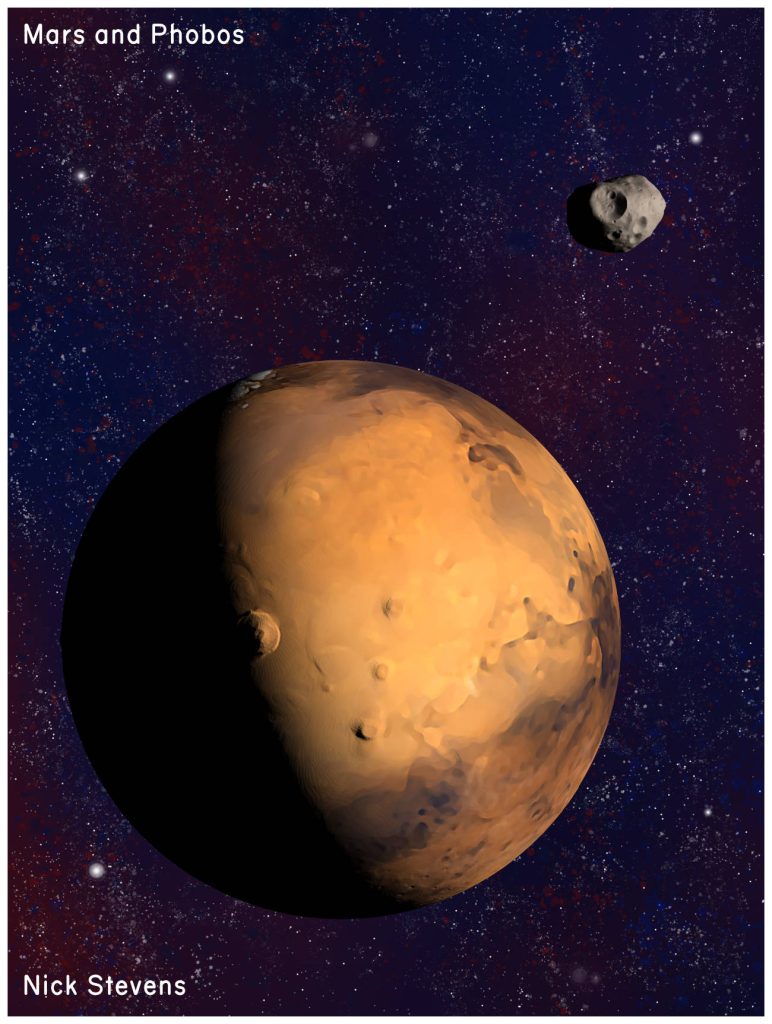 Mars and Phobos